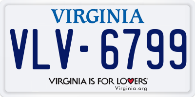 VA license plate VLV6799