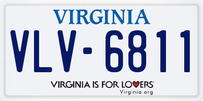 VA license plate VLV6811