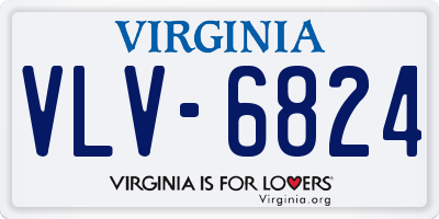 VA license plate VLV6824