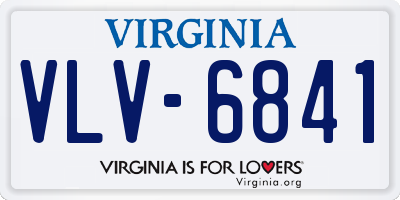 VA license plate VLV6841