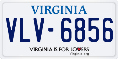 VA license plate VLV6856