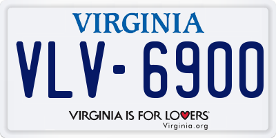 VA license plate VLV6900