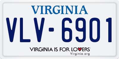 VA license plate VLV6901