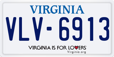 VA license plate VLV6913