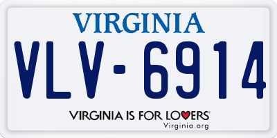 VA license plate VLV6914