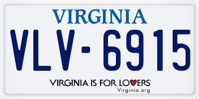 VA license plate VLV6915