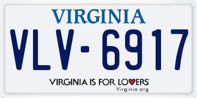 VA license plate VLV6917