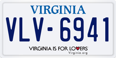 VA license plate VLV6941