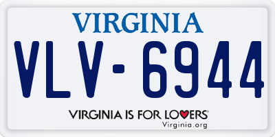 VA license plate VLV6944