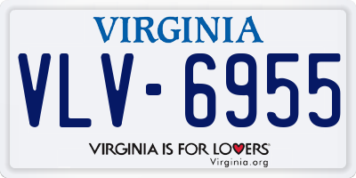 VA license plate VLV6955