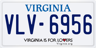 VA license plate VLV6956