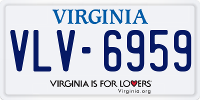 VA license plate VLV6959