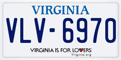 VA license plate VLV6970