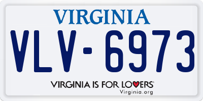 VA license plate VLV6973