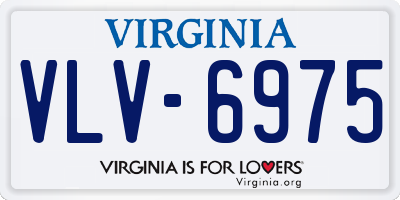 VA license plate VLV6975