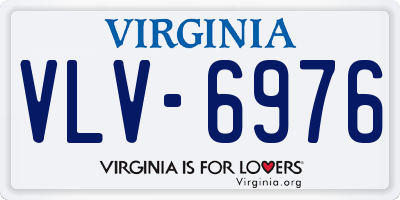 VA license plate VLV6976