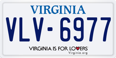 VA license plate VLV6977