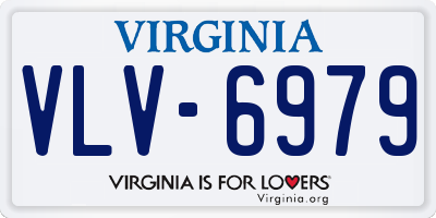 VA license plate VLV6979