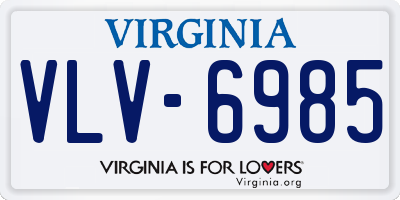 VA license plate VLV6985