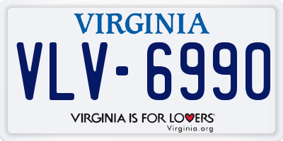 VA license plate VLV6990