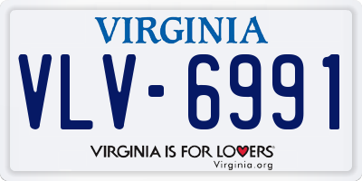 VA license plate VLV6991