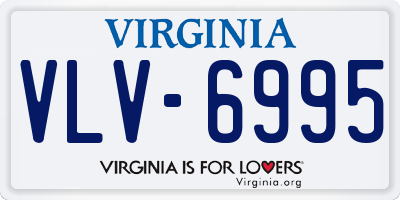 VA license plate VLV6995