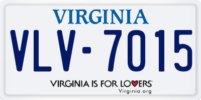 VA license plate VLV7015