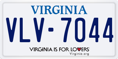 VA license plate VLV7044