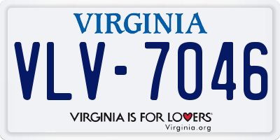 VA license plate VLV7046