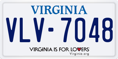 VA license plate VLV7048