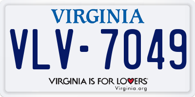 VA license plate VLV7049