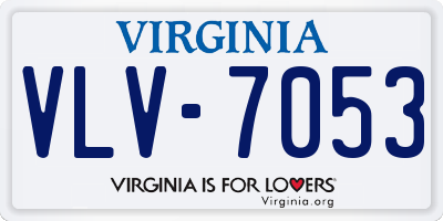 VA license plate VLV7053