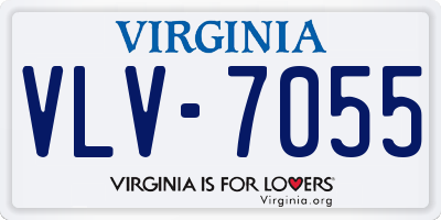 VA license plate VLV7055