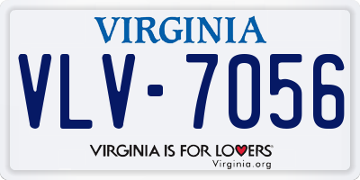 VA license plate VLV7056