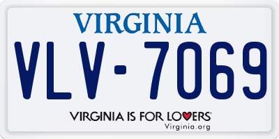 VA license plate VLV7069