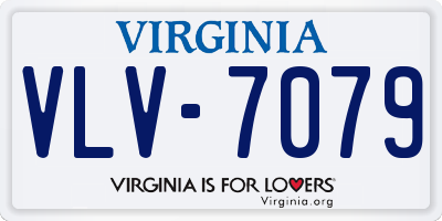 VA license plate VLV7079