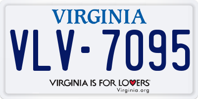 VA license plate VLV7095