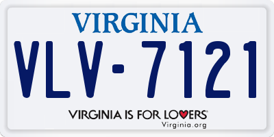 VA license plate VLV7121