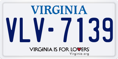 VA license plate VLV7139