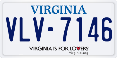 VA license plate VLV7146