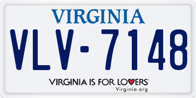 VA license plate VLV7148