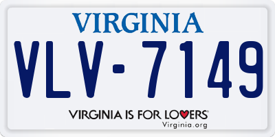 VA license plate VLV7149