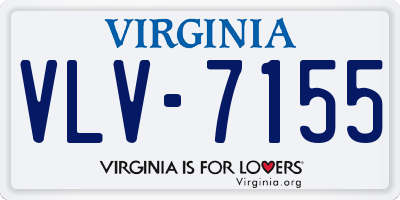 VA license plate VLV7155