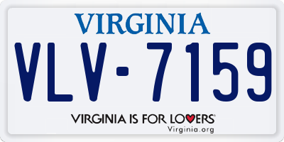 VA license plate VLV7159