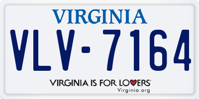 VA license plate VLV7164