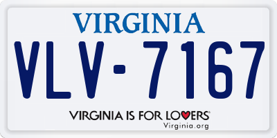 VA license plate VLV7167