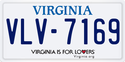 VA license plate VLV7169