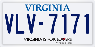 VA license plate VLV7171