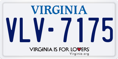 VA license plate VLV7175