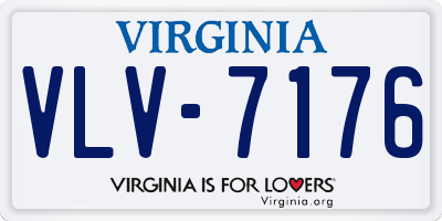 VA license plate VLV7176